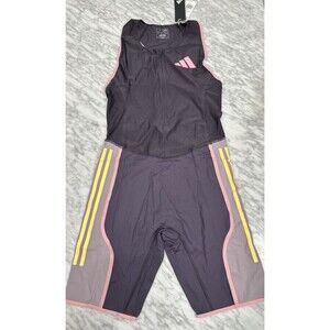 Adidas 2024 Pro Elite Sleeveless Running Suit Speed Sprint IN1131 Men’s Large